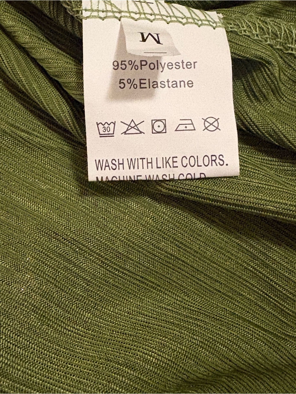 Source Unknown Metallic Olive Green One-Shoulder Prom Dress - Picture 3 of 3